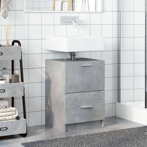 Waschbeckenunterschrank Betongrau 40x37x59 cm