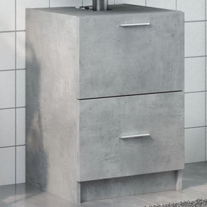 Waschbeckenunterschrank Betongrau 40x37x59 cm