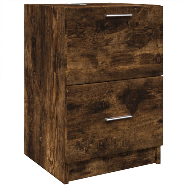 Waschbeckenunterschrank Räuchereiche 40 cm
