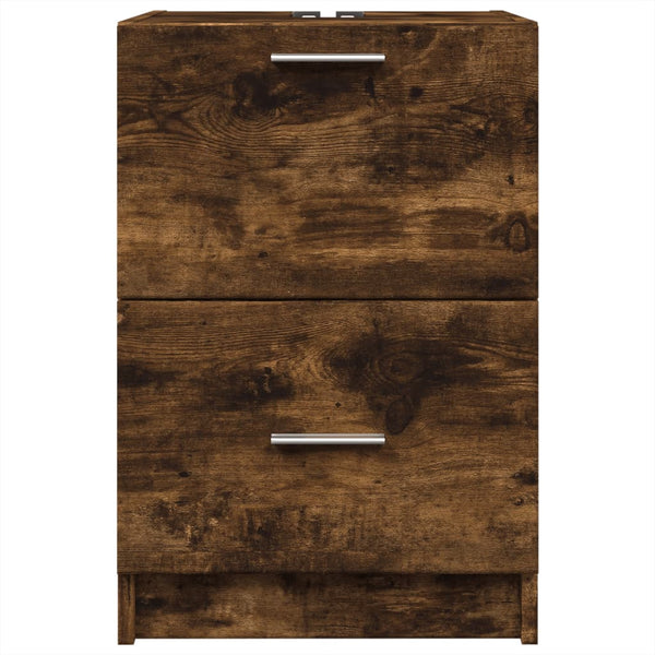 Waschbeckenunterschrank Räuchereiche 40 cm