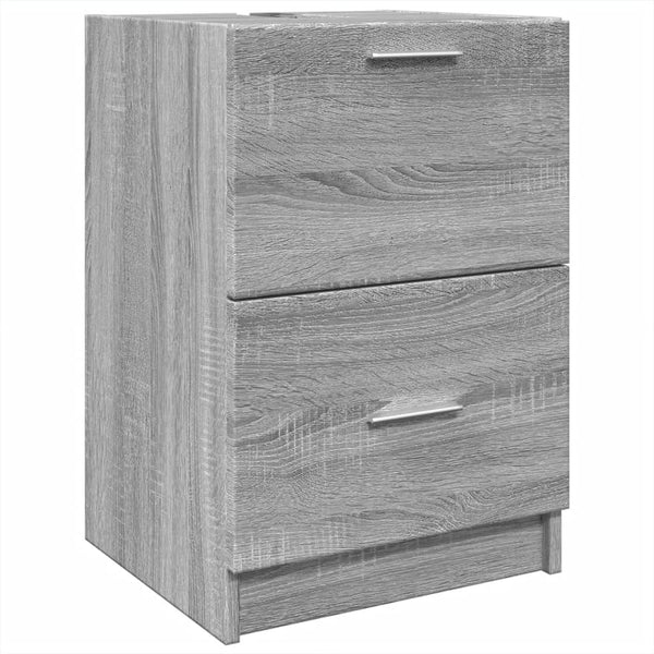 Waschbeckenunterschrank Grau Sonoma 40 cm
