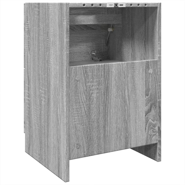 Waschbeckenunterschrank Grau Sonoma 40 cm