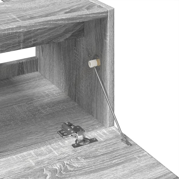 Waschbeckenunterschrank Grau Sonoma 40 cm
