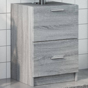 Waschbeckenunterschrank Grau Sonoma 40 cm