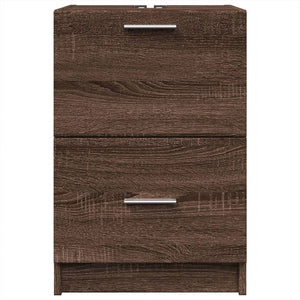 Waschbeckenunterschrank Braun Eichenoptik 40 cm