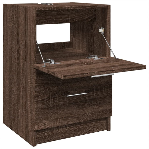Waschbeckenunterschrank Braun Eichenoptik 40 cm