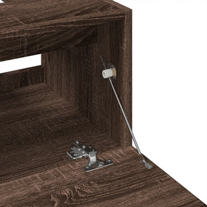 Waschbeckenunterschrank Braun Eichenoptik 40 cm