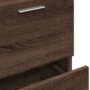 Waschbeckenunterschrank Braun Eichenoptik 40 cm