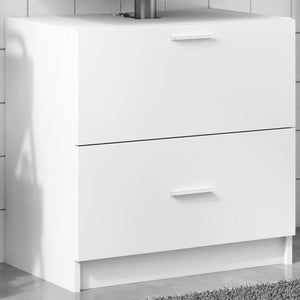 Waschbeckenunterschrank Weiß 59x37x59 cm
