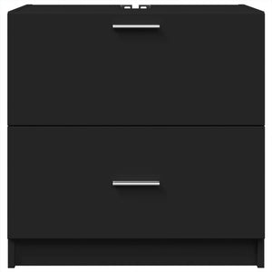 Schwarzer Waschbeckenunterschrank 59 cm