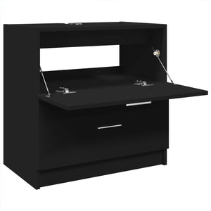 Schwarzer Waschbeckenunterschrank 59 cm