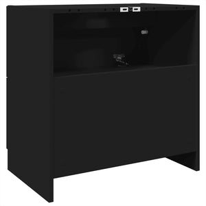 Schwarzer Waschbeckenunterschrank 59 cm