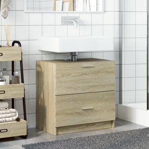 Waschbeckenunterschrank Sonoma Eiche 59 cm