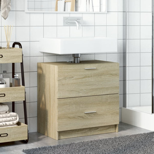 Waschbeckenunterschrank Sonoma Eiche 59 cm