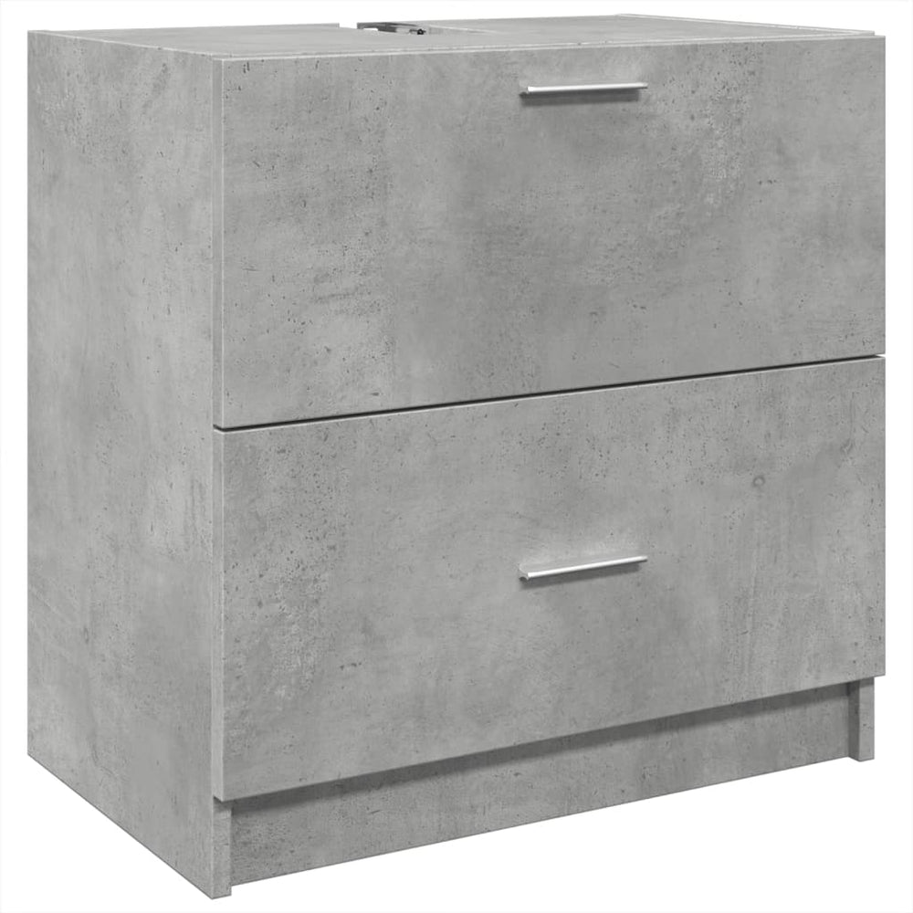 vidaXL Meuble sous-vasque Gris béton 59x37x59 cm Bois d'ingénierie