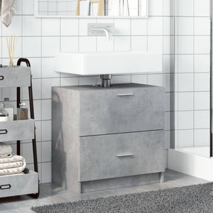 Waschbeckenunterschrank Betongrau 59 cm