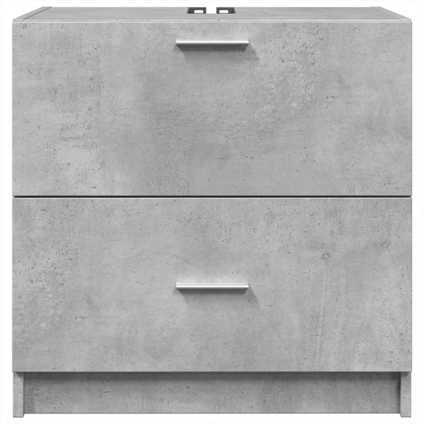 Waschbeckenunterschrank Betongrau 59 cm