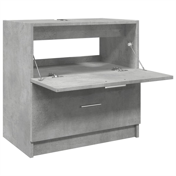 Waschbeckenunterschrank Betongrau 59 cm