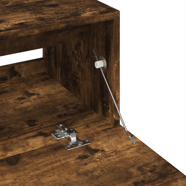 vidaXL Bathroom Sink Cabinet Smoked Oak 59x37x59 cm Engineered Wood