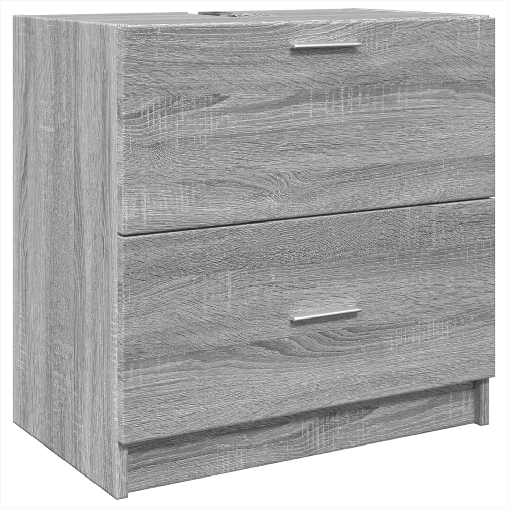 vidaXL Meuble sous-lavabo Gris Sonoma 59x37x59 cm Bois d'ingénierie