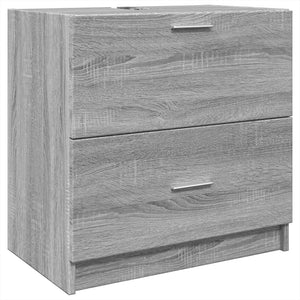 Waschbeckenunterschrank Grau Sonoma 59 cm