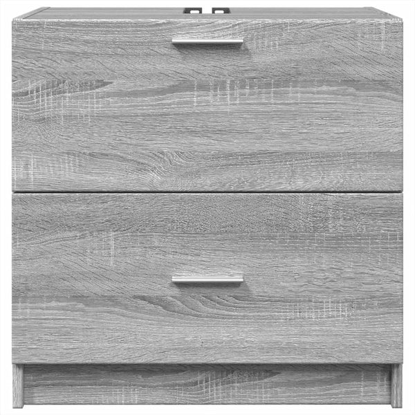 Waschbeckenunterschrank Grau Sonoma 59 cm