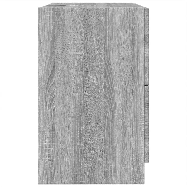 Waschbeckenunterschrank Grau Sonoma 59 cm