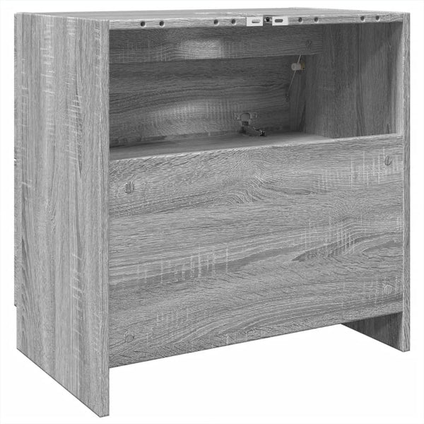 Waschbeckenunterschrank Grau Sonoma 59 cm