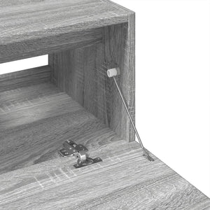 Waschbeckenunterschrank Grau Sonoma 59 cm