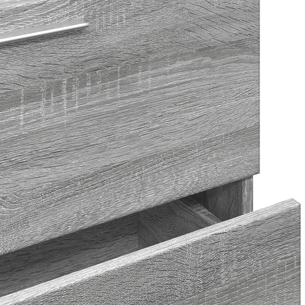 Waschbeckenunterschrank Grau Sonoma 59 cm