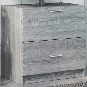 Waschbeckenunterschrank Grau Sonoma 59 cm