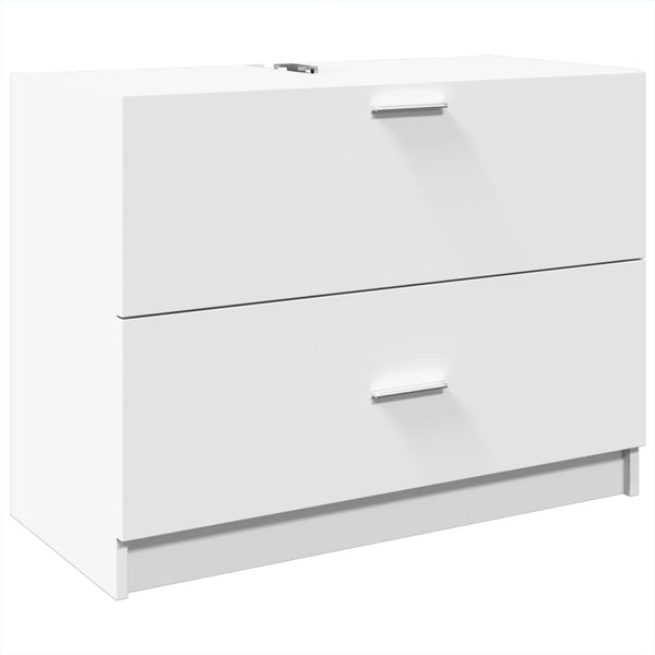 Waschbeckenunterschrank Weiß 78x37x59cm