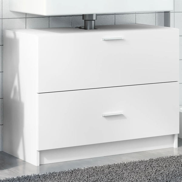 Waschbeckenunterschrank Weiß 78x37x59cm