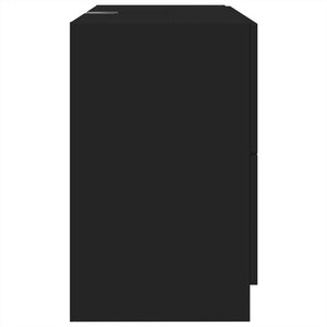 Schwarzer Waschbeckenunterschrank 78 cm