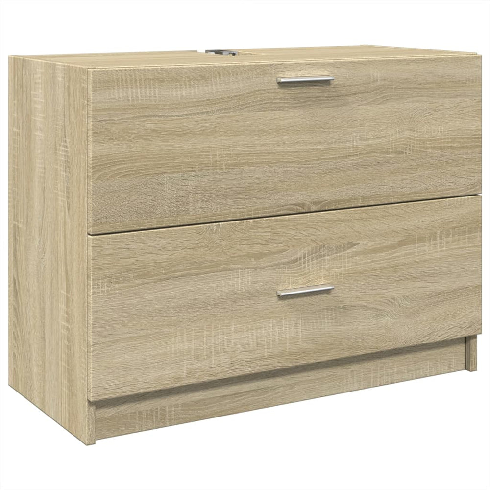vidaXL Meuble sous-lavabo chêne Sonoma 78x37x59 cm Bois d'ingénierie