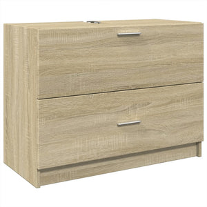 Waschbeckenunterschrank Sonoma Eiche 78x37x59 cm