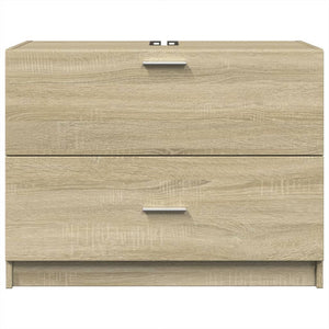 Waschbeckenunterschrank Sonoma Eiche 78x37x59 cm