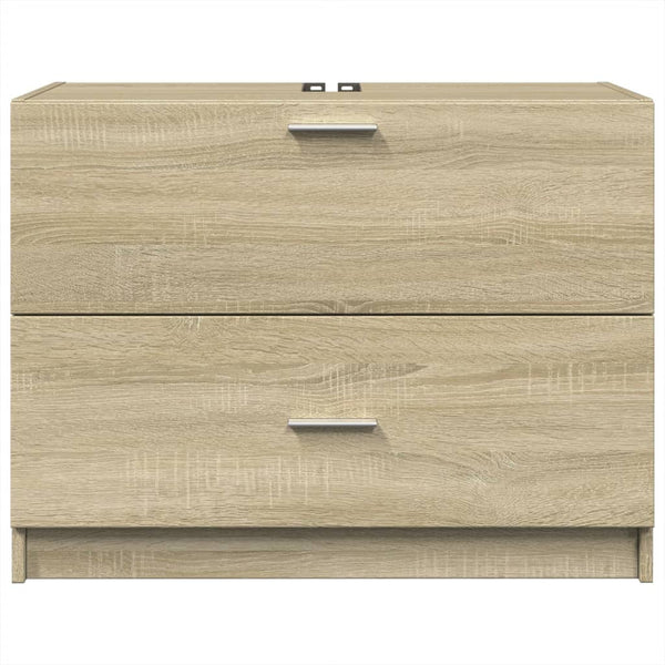 Waschbeckenunterschrank Sonoma Eiche 78x37x59 cm