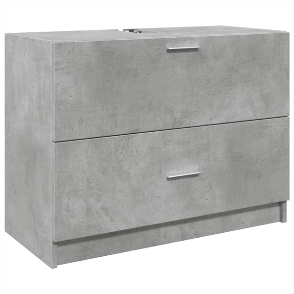 Betongrauer Waschbeckenunterschrank 78 cm