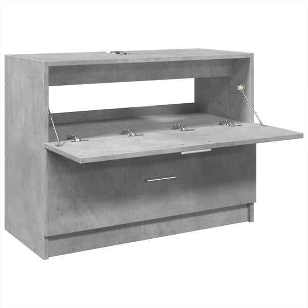 Betongrauer Waschbeckenunterschrank 78 cm