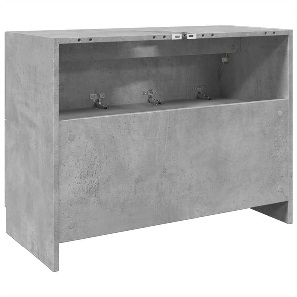 Betongrauer Waschbeckenunterschrank 78 cm