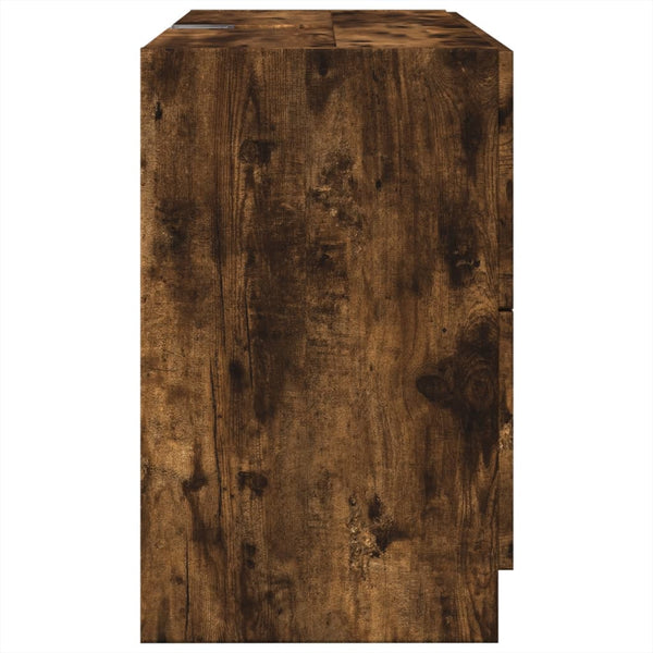 Waschbeckenunterschrank Räuchereiche 78x37x59 cm
