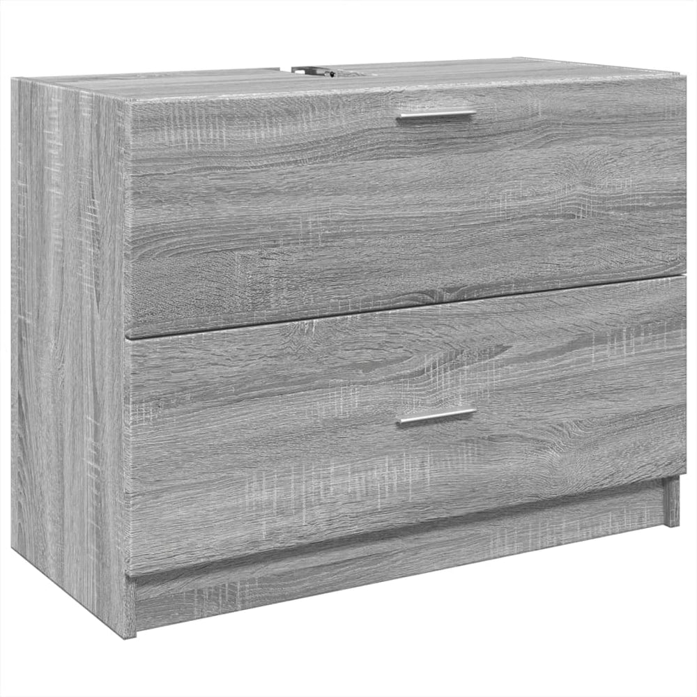 Meuble sous-lavabo vidaXL Gris Sonoma 78x37x59 cm Bois d'ingénierie