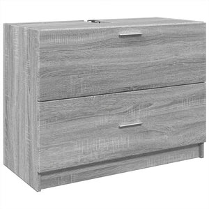 Waschbeckenunterschrank Grau Sonoma 78x37x59 cm