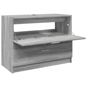 Waschbeckenunterschrank Grau Sonoma 78x37x59 cm