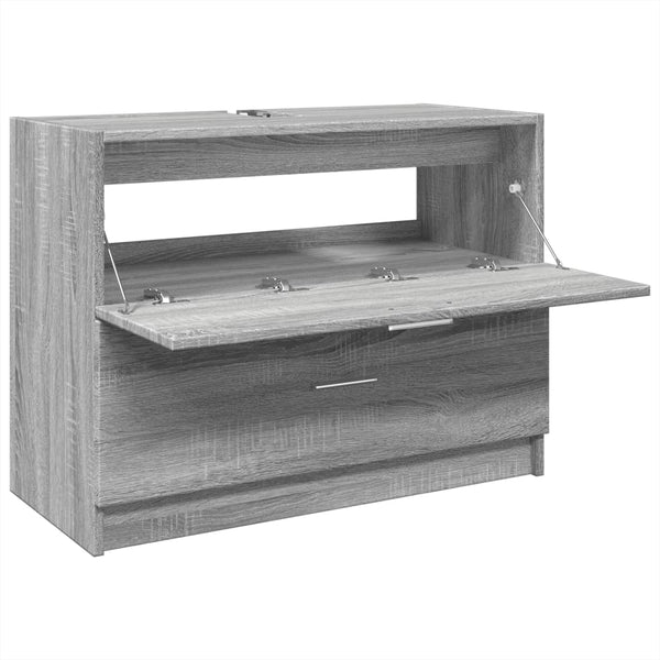 Waschbeckenunterschrank Grau Sonoma 78x37x59 cm