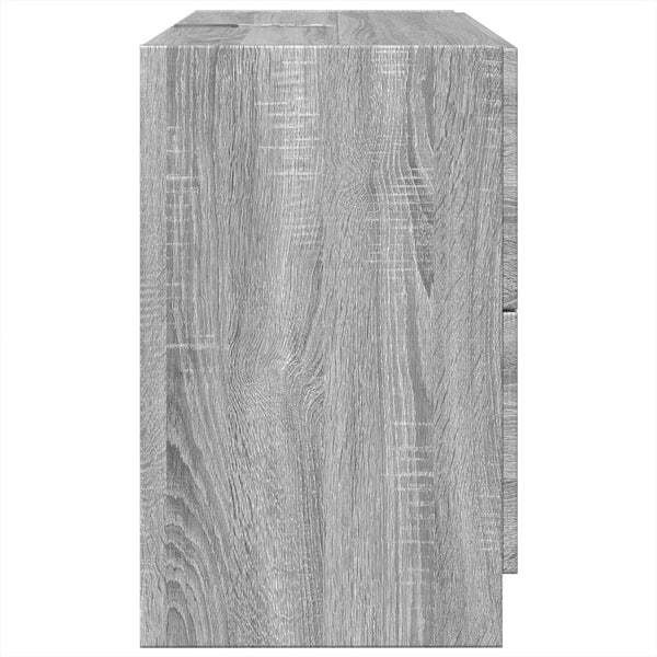 Waschbeckenunterschrank Grau Sonoma 78x37x59 cm