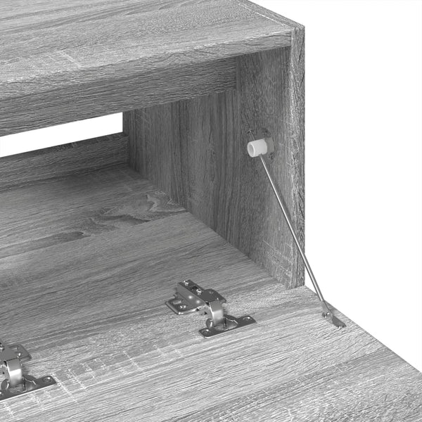 Waschbeckenunterschrank Grau Sonoma 78x37x59 cm