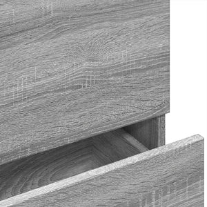Waschbeckenunterschrank Grau Sonoma 78x37x59 cm