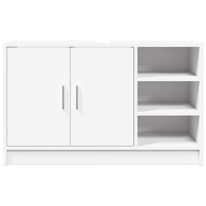 Waschbeckenunterschrank Weiß 90 cm
